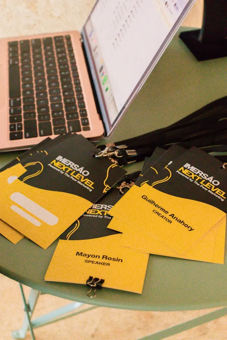 Imersão Next Level: identidade, conteúdo e eventos como motores de crescimento · trabalho da The Pear Marketing