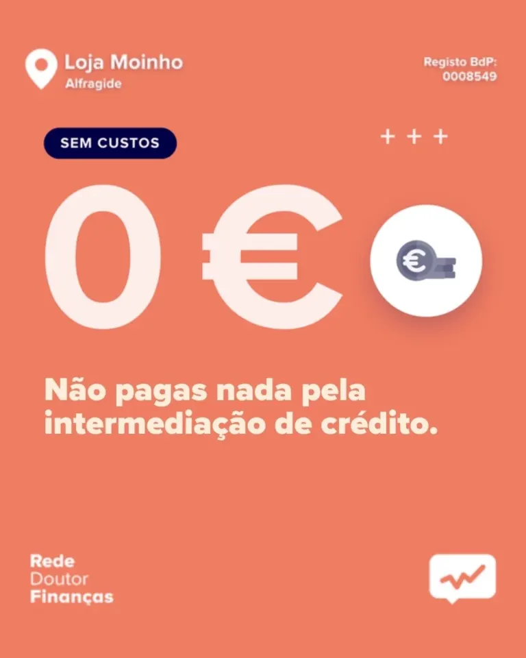 Loja Moinho · Rede Doutor Finanças · design para redes sociais da The Pear Marketing