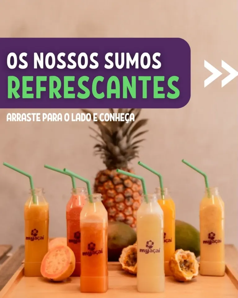 My Açaí · design para redes sociais da The Pear Marketing