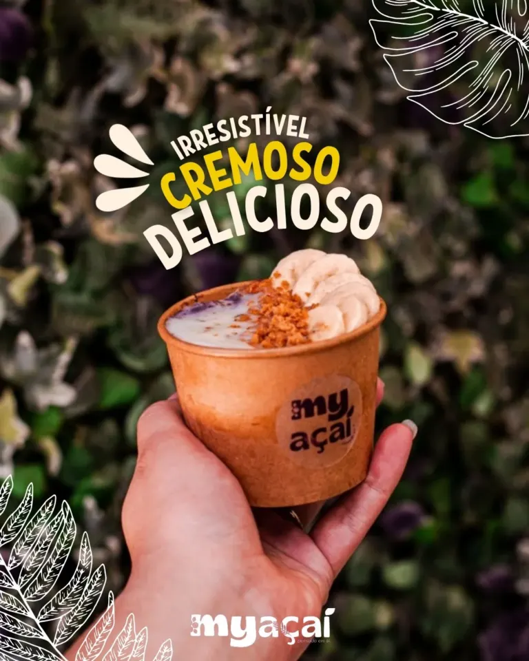 My Açaí · design para redes sociais da The Pear Marketing