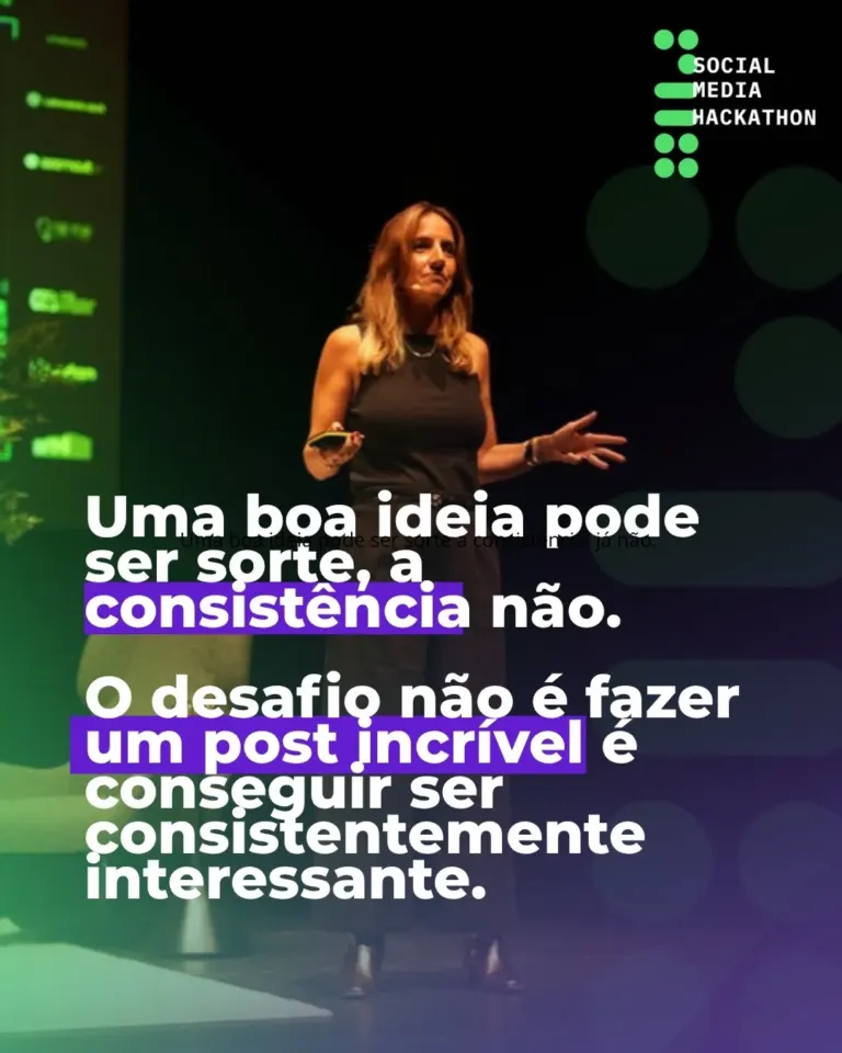 Social Media Hackathon 2026 · design para redes sociais da The Pear Marketing