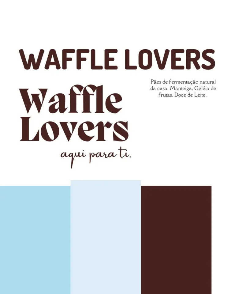 Waffle Lovers · design para redes sociais da The Pear Marketing